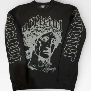 Streetwear Gothic Icon Graphic Knit Sweater RGSTR L